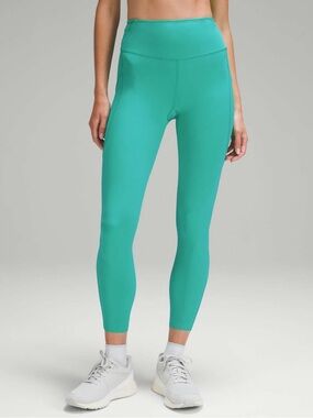 Lululemon Fast and Free High-Rise Tight Legging Pants 25” Pockets Kelly Green 4